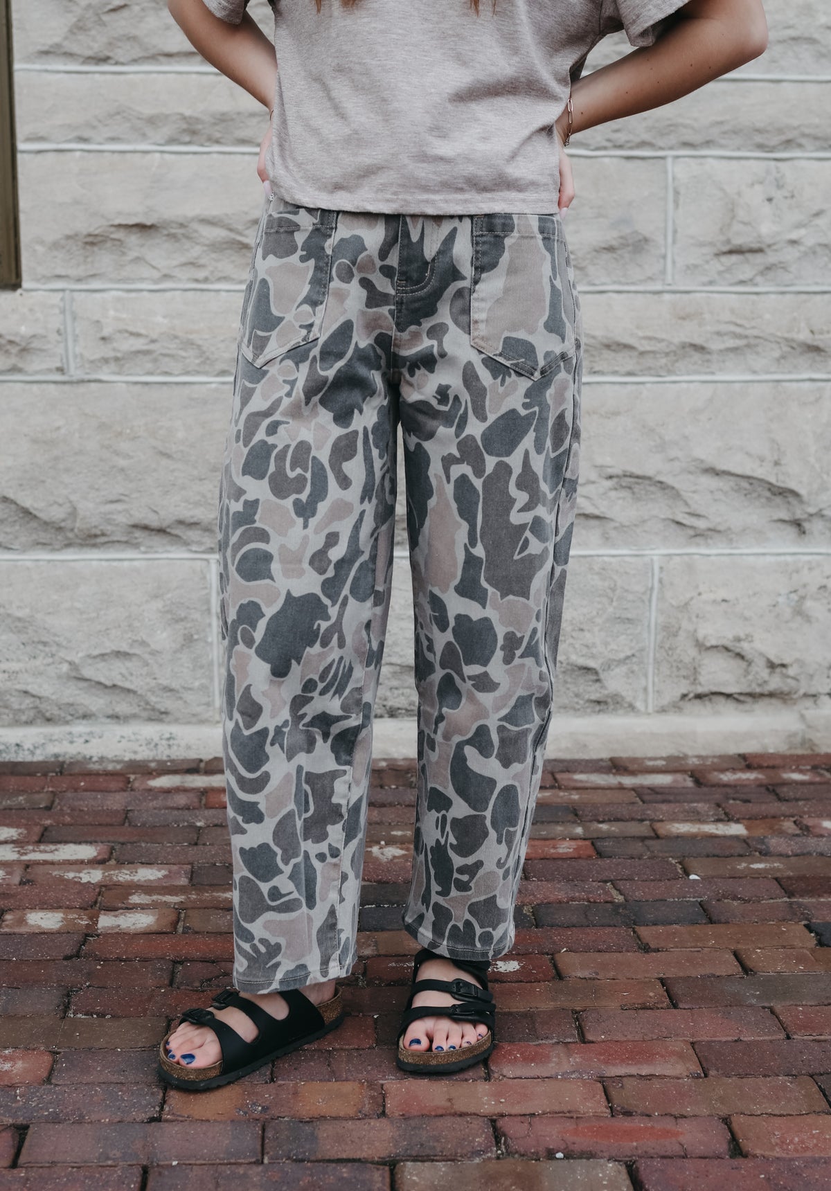 Camouflage Ankle Length Jeans